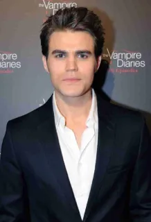 🙂 Stefan Salvatore The Vampire Diaries paul wesley, aktor, pamiętniki wampirów, stefan salvatore, celebryta, portret telegram sticker