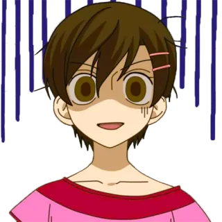 😰 Haruhi Fujioka Ouran High School Host Club Anime, Personaggio, Manga, Haruhi, Ouran High School Host Club telegram sticker