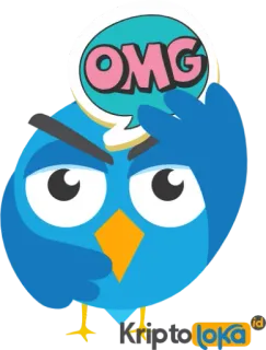 😆 OMG птица, о боже, выражение, мультфильм, шок, удивление whatsapp sticker