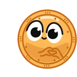 🥧 moneta, cuore, cartoni animati, carino, amore, kawaii telegram sticker
