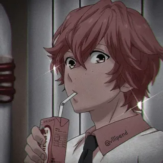 🎟 @villipend Anime, Cartoon, Drinken, Sap, Personage, Animatie telegram sticker