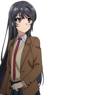 😠 Mai Sakurajima Rascal Does Not Dream of Bunny Girl Senpai Anime, Ragazza, Personaggio, Bunny Girl Senpai, Mai Sakurajima telegram sticker