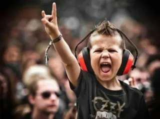 🎵 Rock, Enfant, Musique, Casque, Concert telegram sticker
