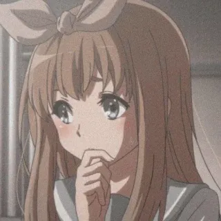 🥯 Anime, Garota, Bonito, Desenho animado, Personagem, Retrato telegram sticker