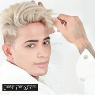 😀 Lucky The Styles hombre, retrato, estilo, moda, persona, guapo whatsapp sticker