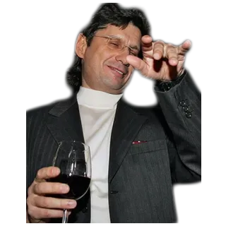 🍷 pria, minum, anggur, gelas, setelan telegram sticker