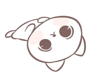 💭 กระต่าย, น่ารัก, สัตว์, คาวาอิ, การ์ตูน telegram sticker
