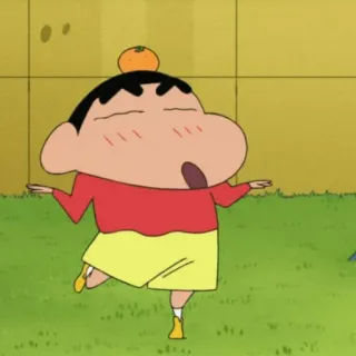 ☄ Shin-chan Nohara Crayon Shin-chan Dessin animé, Anime, Shin-chan, Drôle, Orange, Équilibre whatsapp sticker