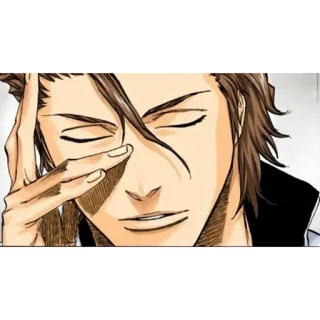 🧬 Sosuke Aizen Bleach 애니메이션, 만화, 캐릭터, 블리치, 아이젠 소스케 telegram sticker