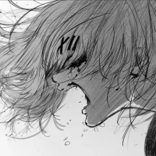 🌟 XII Anime, Manga, Schreien, Horror, Emotional telegram sticker