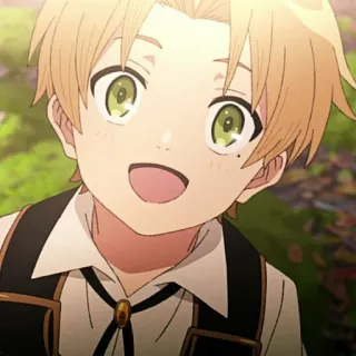 😁 Anime, Menino, Criança, Desenho animado, Feliz, Sorrindo telegram sticker