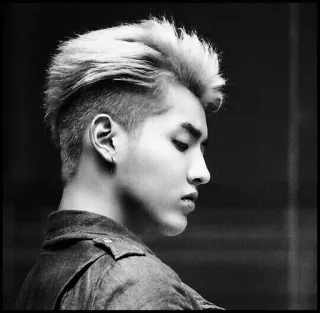 ➿ uomo, kris wu, profilo, ritratto, asiatico, attore, cantante telegram sticker