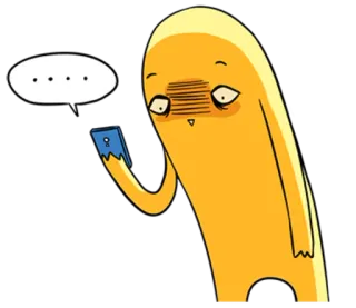😒 ... personage, telefoon, verward, denken, digitaal, emoji telegram sticker