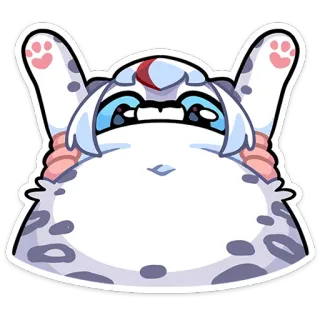 🌟 猫, 可爱, 卡通, 动物, 贴纸 telegram sticker