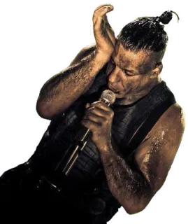 😔 Till Lindemann cantante, música, banda, Rammstein, metal, concierto, actuación whatsapp sticker