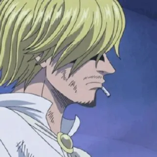🎷 Sanji One Piece Anime, Zigarette, Kochen, Pirat, Blond whatsapp sticker