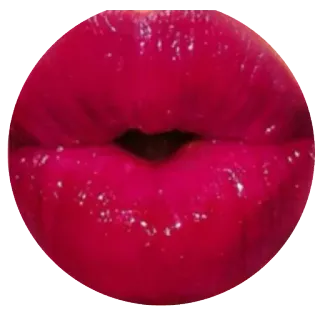 💋 lips, red, mouth, makeup, gloss telegram sticker