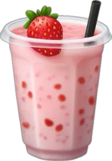 🤩 Erdbeere, Smoothie, Getränk, Getränk, Frucht, Saft, Erfrischung telegram sticker
