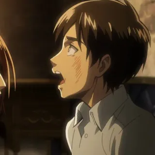 🗡 Eren Yeager Attack on Titan Anime, Menino, Shonen, Attack on Titan, Eren Yeager whatsapp sticker