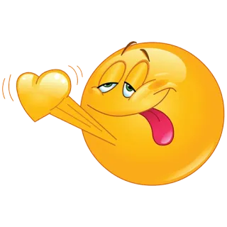 💓 emoji, heart, love, tongue, silly telegram sticker