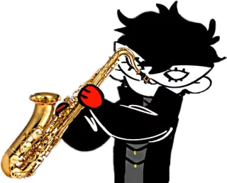 🎷 saxofón, música, instrumento, jazz, instrumento musical telegram sticker