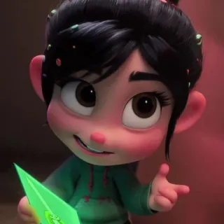 🍓 Vanellope von Schweetz Wreck-It Ralph vanellope, ralph el demoledor, disney, dibujos animados, animado telegram sticker