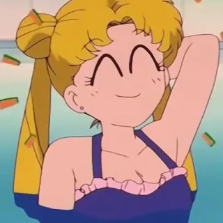 🌙 Sailor Moon Anime, Manga, Sailor Moon, Cartoon, Meisje, Leuk telegram sticker
