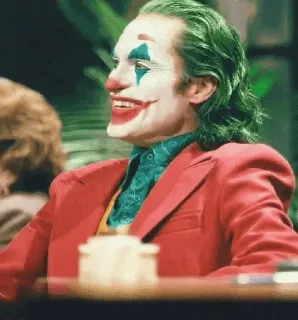 🃏 Joker movie, character, villain, clown, comic book telegram sticker