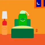 😴 bedtime, sleep, sleeping, night, cartoon, illustration whatsapp sticker