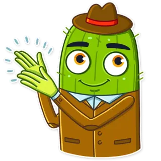 Cowboy Cactus telegram stickers
