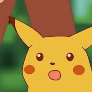 😲 Pikachu pikachu, pokemon, anime, ngạc nhiên, sốc, dễ thương, hoạt hình telegram sticker