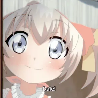 🦩 Dale! Anime, Carino, Chibi, Ragazza, Cartoni animati whatsapp sticker