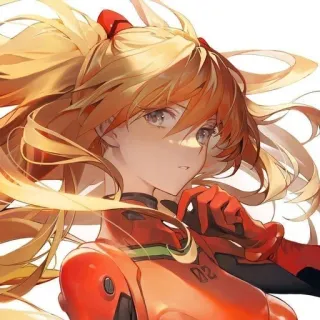 ❤️ Asuka Langley Soryu Neon Genesis Evangelion Anime, Karakter, Evangelion, Asuka, Setelan merah, Gadis telegram sticker