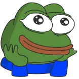 ☺️ Pepe the Frog pepe, grenouille, mème, internet whatsapp sticker