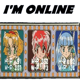 👾 I'M ONLINE HP 31 HP-392 M-P 207 M-P73 H-02 MP1240 telegram sticker