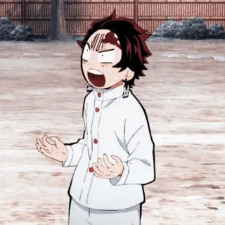 💢 Tanjiro Kamado Demon Slayer Anime, Demon Slayer, Tanjiro, Cartoon, Manga telegram sticker