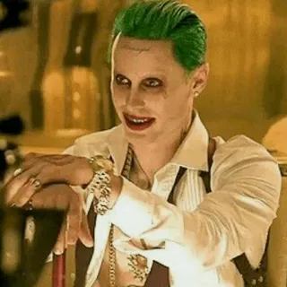 ✖️ Joker Suicide Squad Joker, DC Comics, villain, Suicide Squad, comic book character telegram sticker