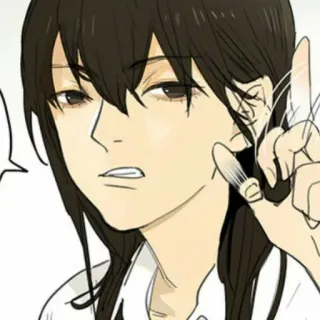 🌟 personne, portrait, dessin animé, femme, animé whatsapp sticker