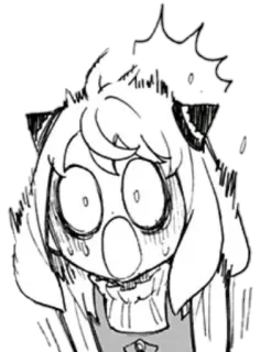 😱 Anya Forger Spy x Family anime, manga, Anya Forger, Spy x Family, mono, gracioso, impactado telegram sticker