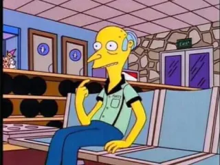 👆 Mr. Burns The Simpsons ミスターバーンズ, ザ・シンプソンズ, アニメ, アニメーション, ボウリング場, 悪 telegram sticker