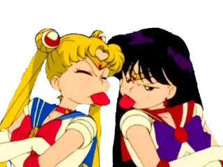 😝 Sailor Moon, Sailor Mars Sailor Moon อนิเมะ, การ์ตูน, ตลก, แลบลิ้น, เซเลอร์มูน telegram sticker
