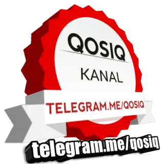 🐨 QOSIQ
KANAL
TELEGRAM.ME/QOSIQ QOSIQ, channel, telegram, social media, communication telegram sticker