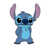 🌹 Stitch Stitch, Disney, Kreskówka, Słodkie telegram sticker