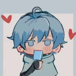 🥰 Chongyun Genshin Impact anime, chibi, genshin impact, chongyun, ice cream telegram sticker