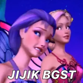 🤮 JIJIK BGST Kreskówka, Anime, Naklejka, Indonezyjski, Obrzydliwy telegram sticker