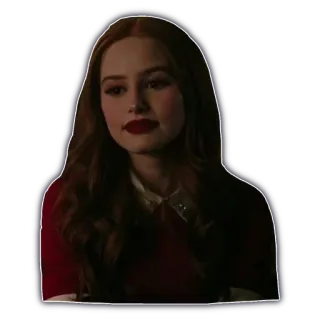 😕 Cheryl Blossom Riverdale cheryl blossom, riverdale, madelaine petsch, drama adolescente, serie tv telegram sticker