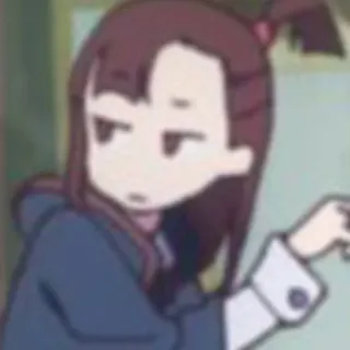 😒 Akko Kagari Little Witch Academia Anime, Bruxa, Magia, Desenho animado, Akko Kagari, Little Witch Academia telegram sticker