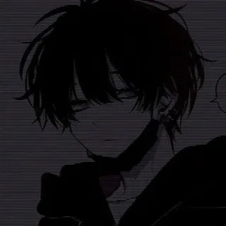 ➖ Anime, Manga, Jongen, Donker, Emo telegram sticker