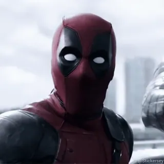 😱 Deadpool Deadpool, Marvel, superhero, weapon, guns whatsapp sticker