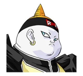 👽 Android 19 Dragon Ball Z android, villain, anime, robot, dragon ball z, cyborg, androide telegram sticker